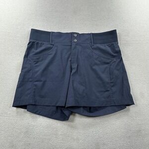 Title Nine Shorts Womens 14 Navy Recycled Clamber 2.0 Hiking 5" Relaxed